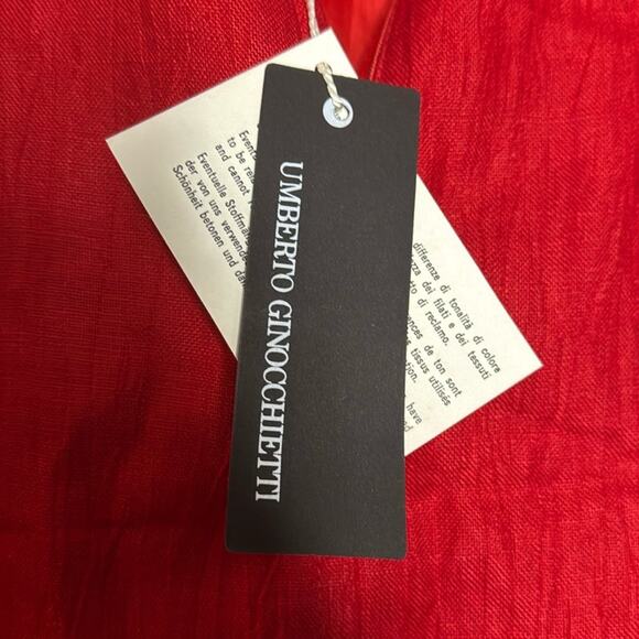 Vintage NWT Umberto Ginocchietti Women's Red Pencil Skirt - Picture 5 of 6